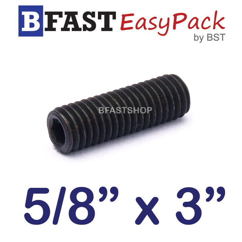 สกรูตัวหนอนดำ 5/8" x 3"