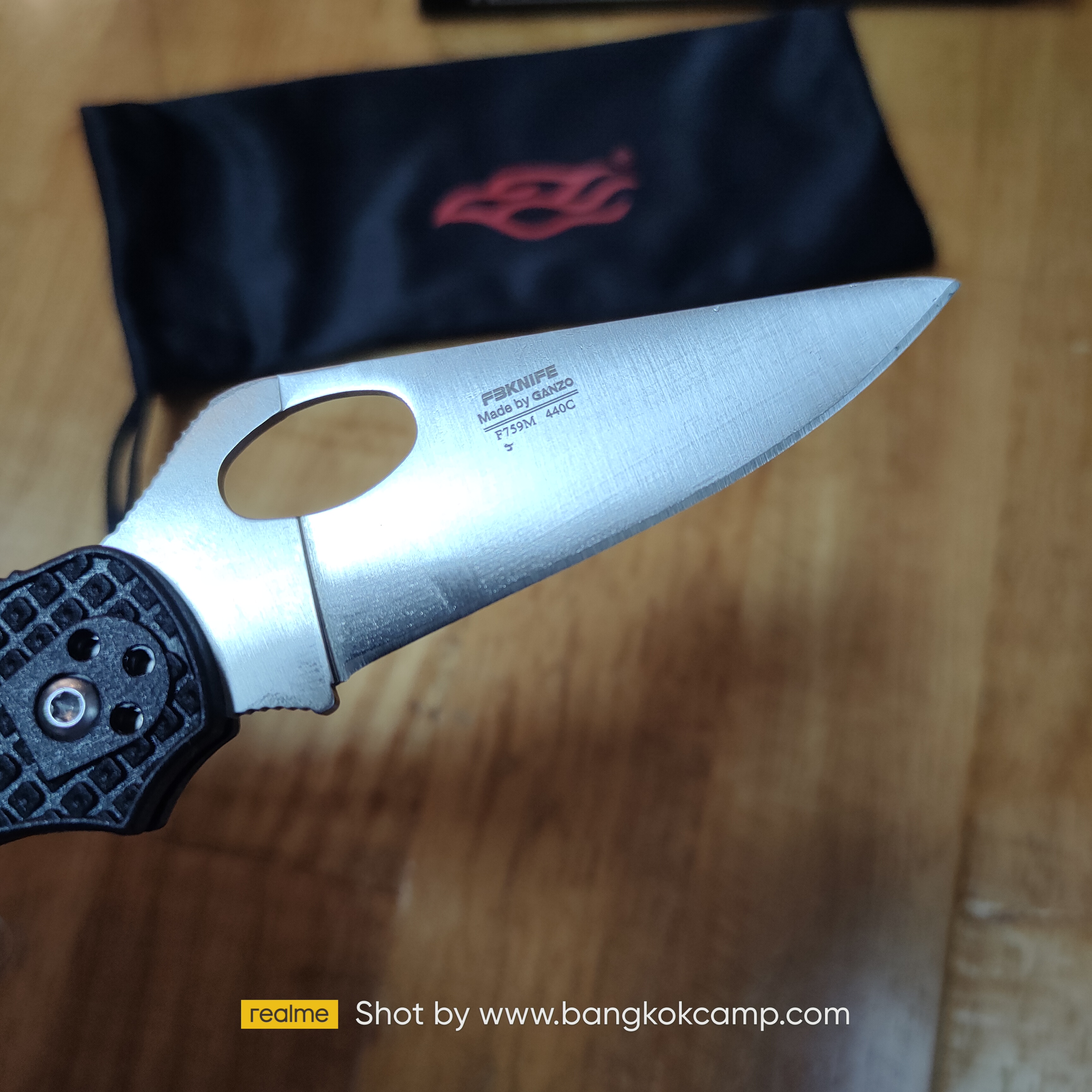 มีดพับ Ganzo กานโซ่ รุ่น F759M / 440C Steel / ของแท้ 100% (สีเขียว / Green)