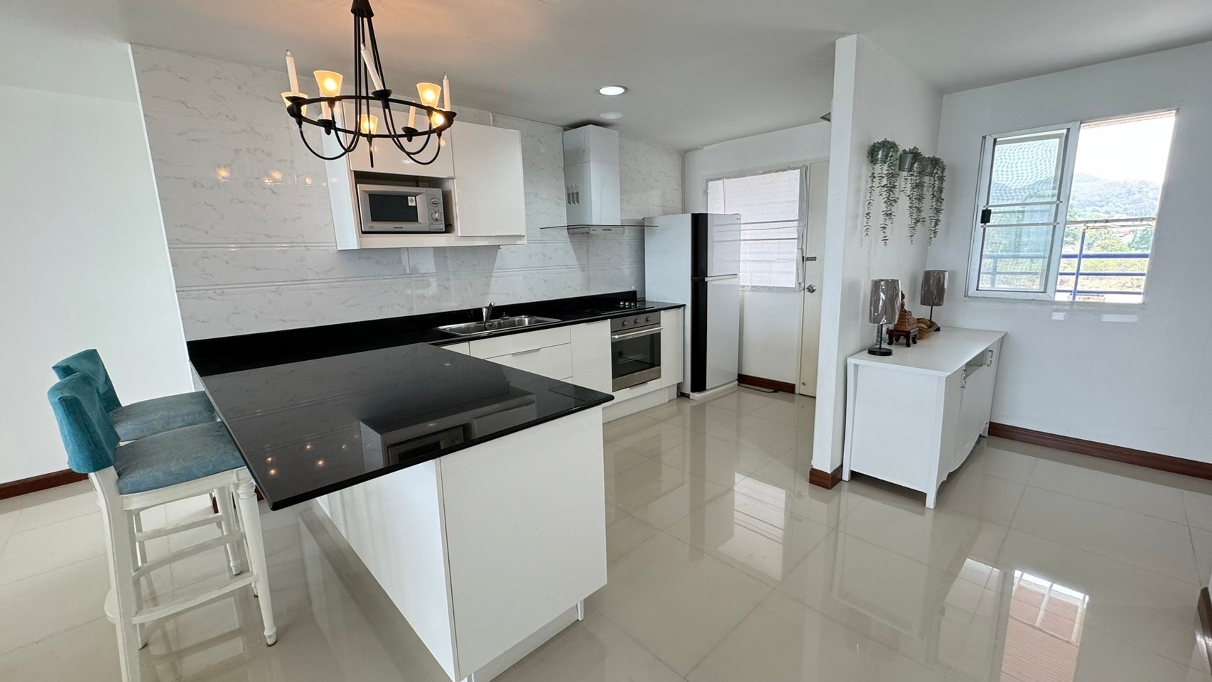 ให้เช่าคอนโด Rama Harbour view condo (รามา ฮาร์เบอร์ วิว คอนโด) ชั้น 1 วิวทะเล 2 ห้องนอน 2 ห้องน้ำ