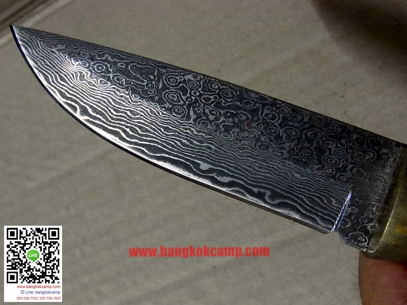 มีดดามัสกัส ด้ามไม้