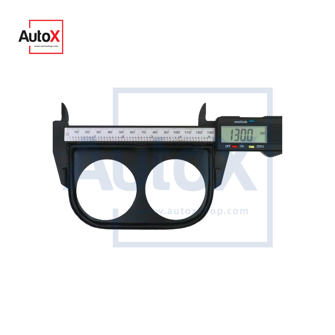 ขาตั้งเกจ ขายึดเกจ มิเตอร์ แบบ2ช่อง 2นิ้ว/52มิล เหล็กสีดำ
