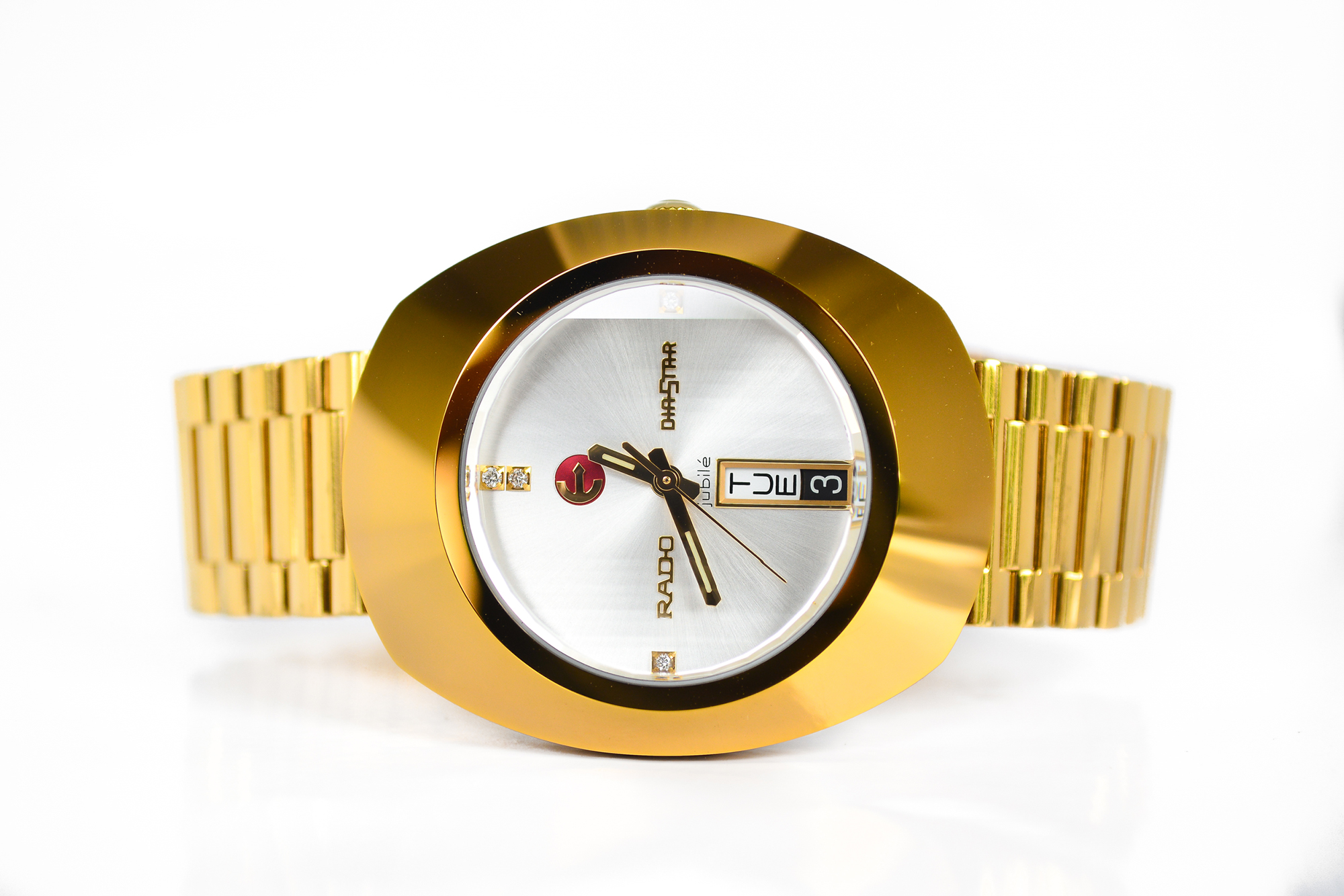 Rado Diastar Jubile Automatic เรือนทอง ฝังเพชร 4 เม็ด