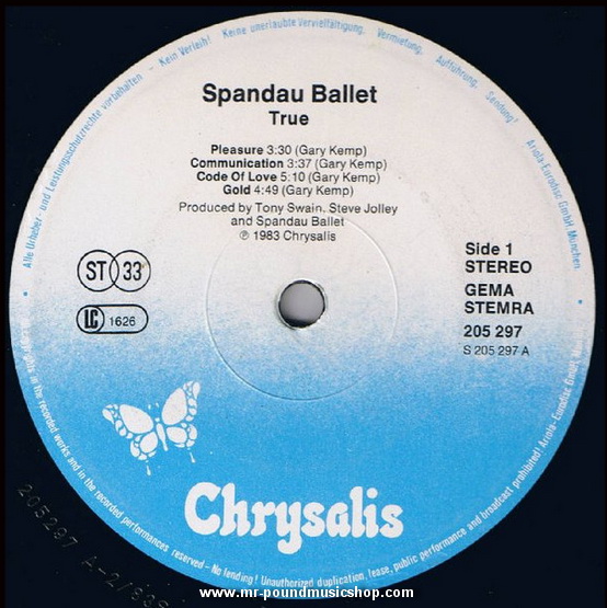 Spandau Ballet - True