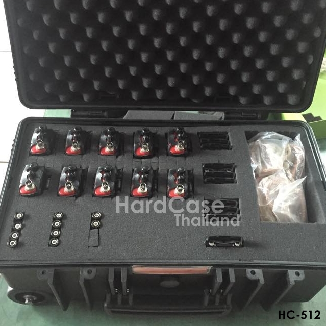 กระเป๋ากล้อง Hardcase ล้อลาก HARZ รุ่น HC-512 สีดำ ไส้โฟมลูกเต๋า