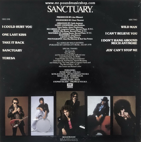 The J. Geils Band - Sanctuary.