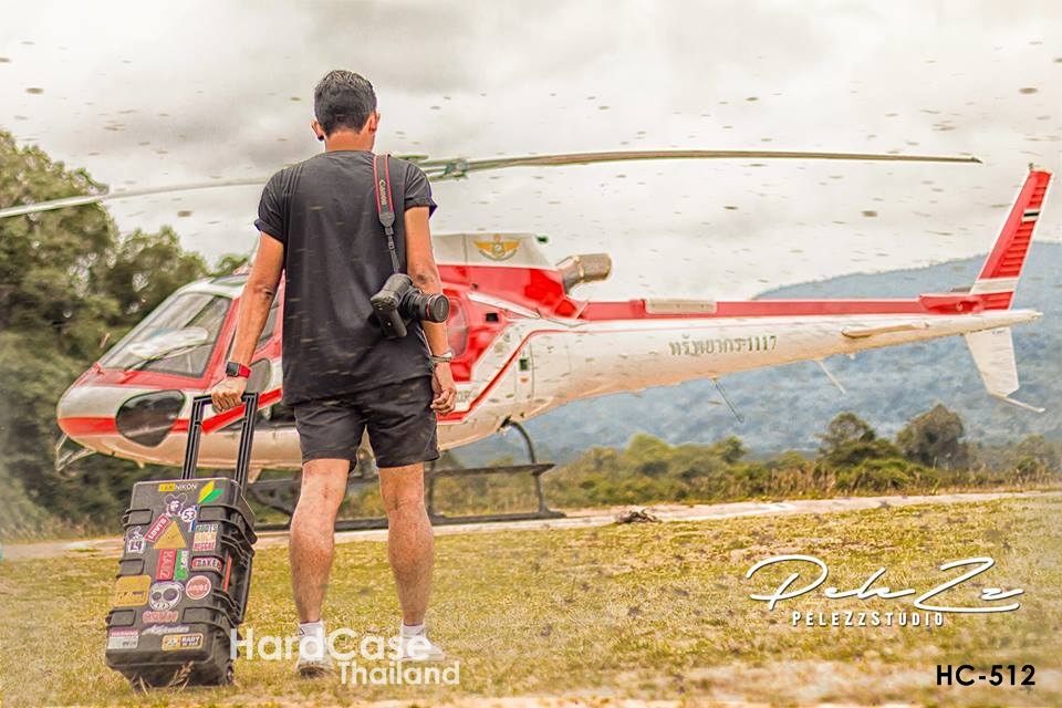 กระเป๋ากล้อง Hardcase ล้อลาก HARZ รุ่น HC-512 สีดำ ไส้โฟมลูกเต๋า