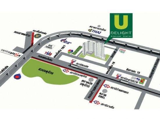 ขาย / เช่า คอนโด U Delight @ Jatujak Station (ยู ดีไลท์ แอท จตุจักร สเตชั่น) 1 ห้องนอน 1 ห้องน้ำ