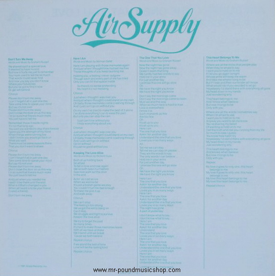 Air Supply - The One That You Love