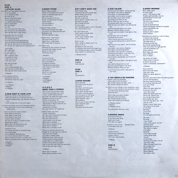 Various Artists - Saturday Night Fever (The Original Movie Sound Track)