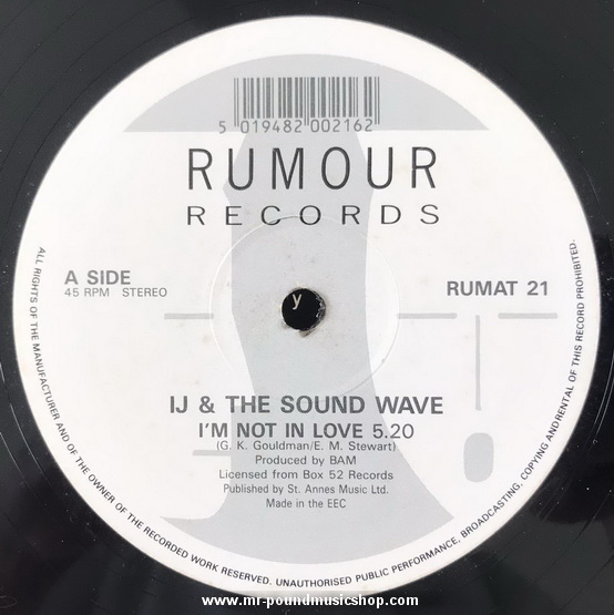 IJ & The Sound Wave - I'm Not In Love