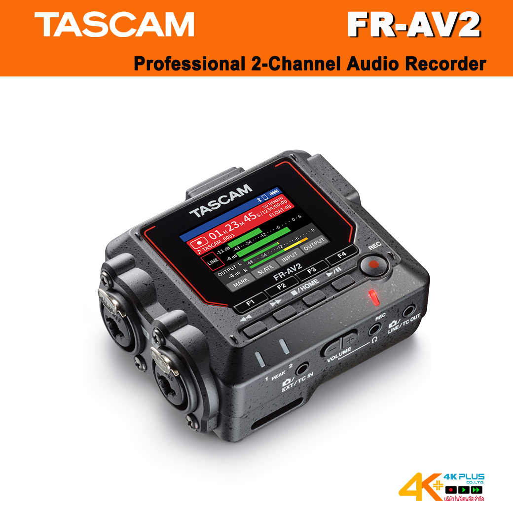 TASCAM FR-AV2 Professional 2-Channel Audio Recorder