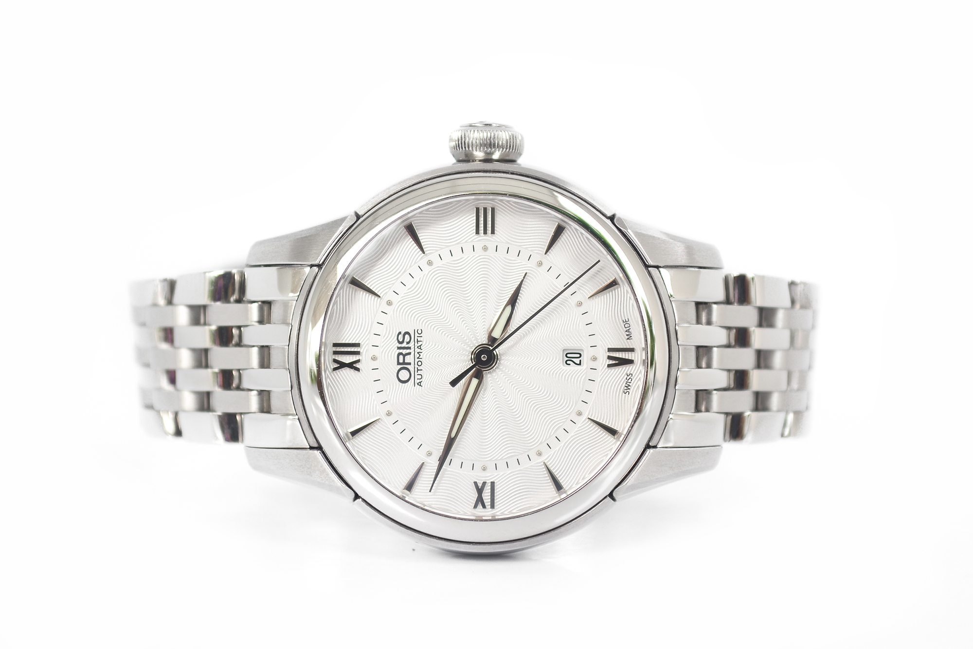 Oris Artelier Date Lady Size Automatic หน้าขาวกิโยเช่