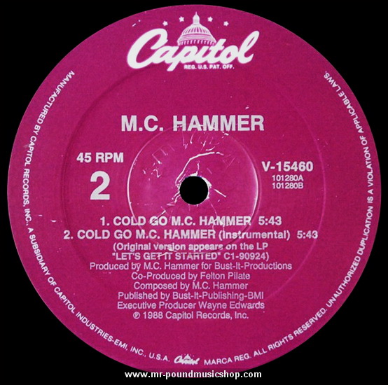MC Hammer - (Hammer Hammer) They Put Me In The Mix / Cold Go M.C. Hammer