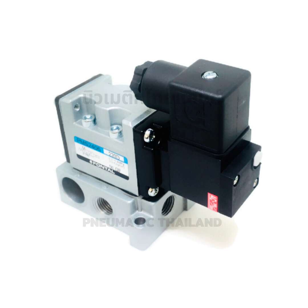FONTAL PMS2406-02-D24D Solenoid Valve โซลินอยด์วาล์ว 5/2 แทน Parker Kuroda