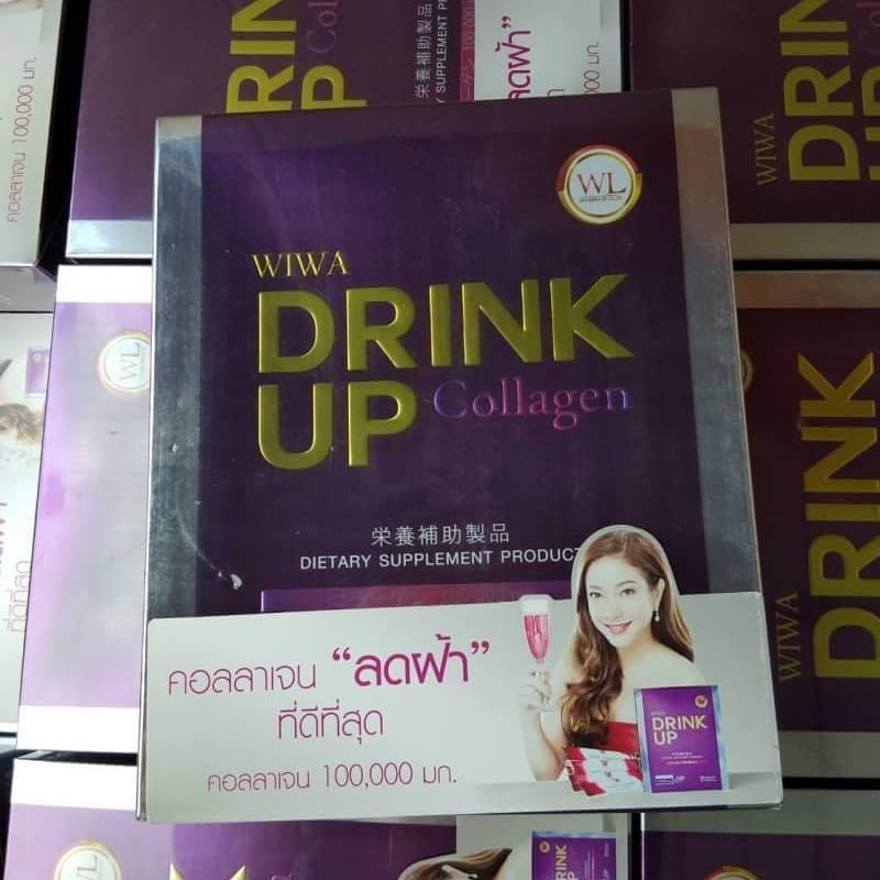 Wiwa Collagen Drink UP วีว่า คอลลาเจน ดริงค์ อัพ (บรรจุ10ซอง)