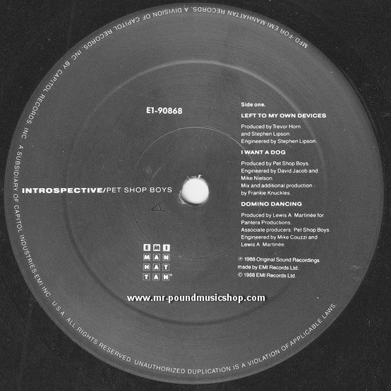 Pet Shop Boys - Introspective