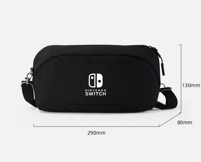 กระเป๋าเป้สะพายข้างสำหรับเครื่องเกม Nintendo Swtich OLED Lite และเครื่องพกพารุ่นอื่นๆ