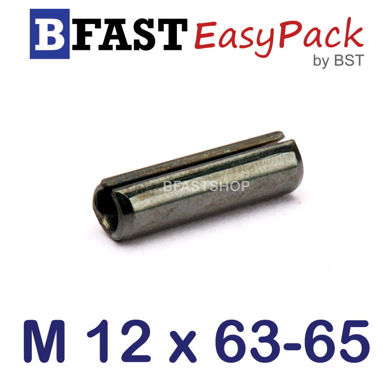 ปิ๊นตะกุด M 12 x 63-65 ( 1 ตัว/ถุง )