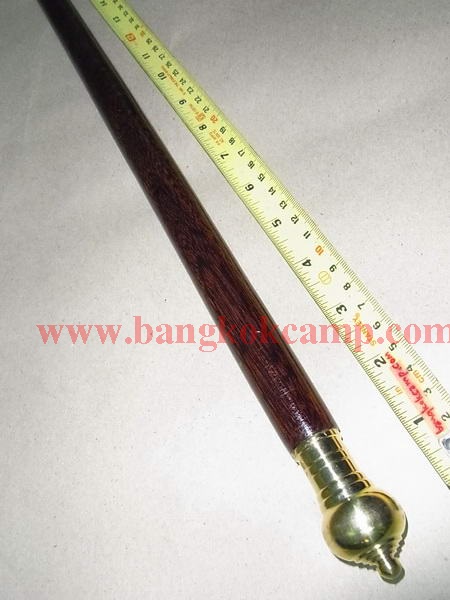 ไม้มงคลหายาก... ไม้ตะพด(ไม้แก่นมะขาม) หัว+ท้ายทองเหลือง ลายไม้สวย