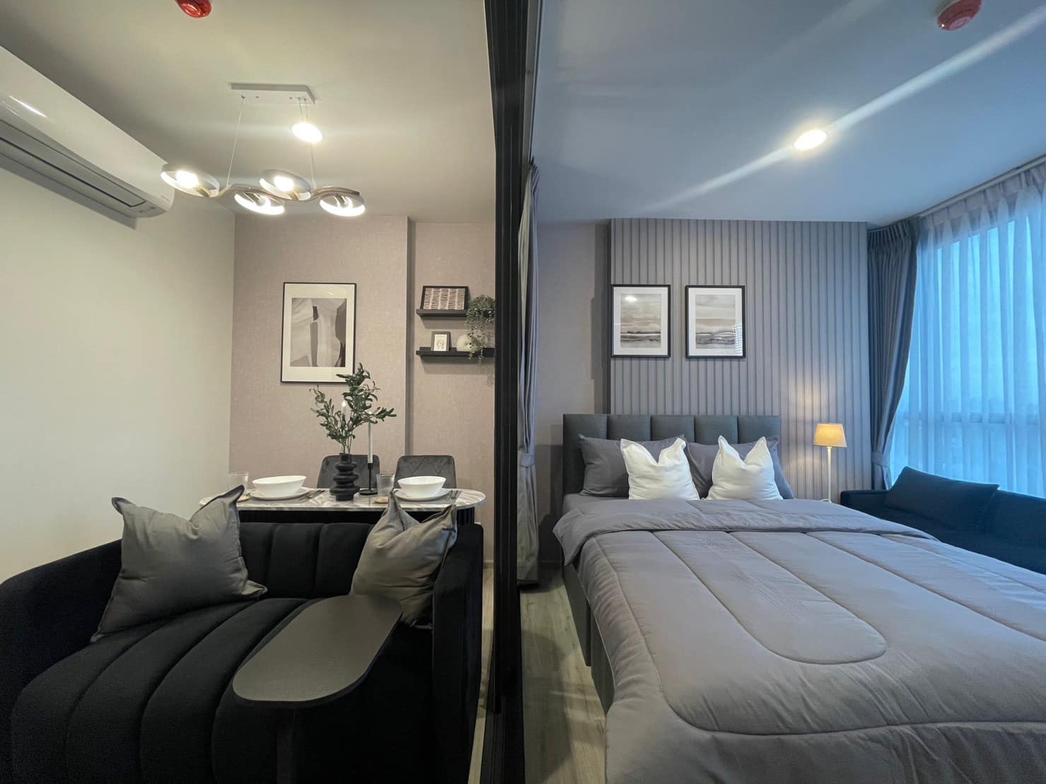 ให้เช่าคอนโด XT Huaikhwang (เอ็กซ์ที ห้วยขวาง) 1 ห้องนอน ขนาด 30 ตรม ชั้น 32 ห้องแต่งครยพร้อมอยู่