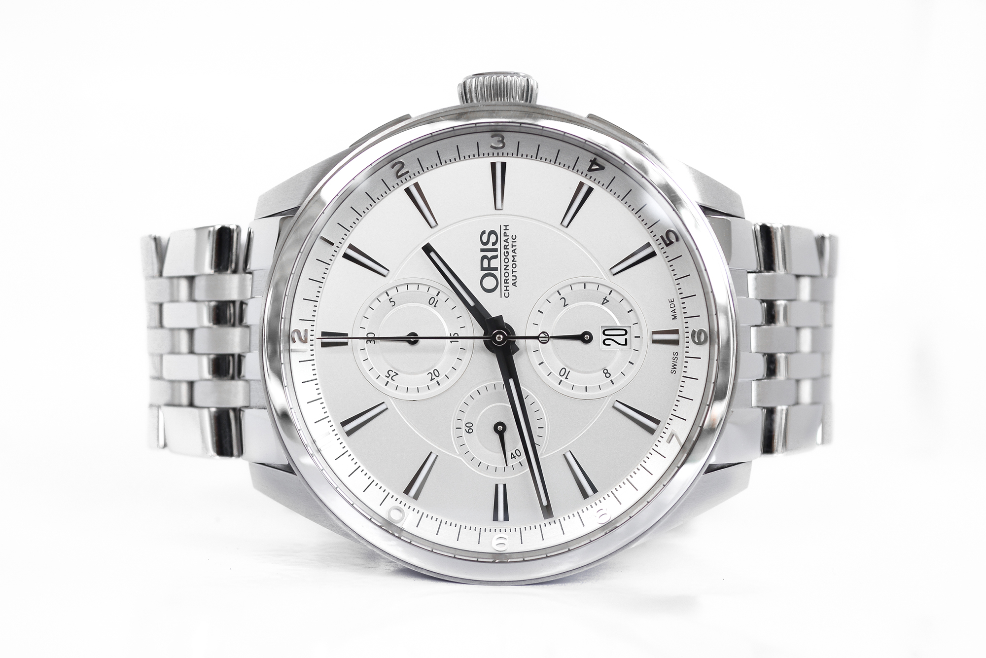 Oris Artix Silver Dial Automatic Chronograph