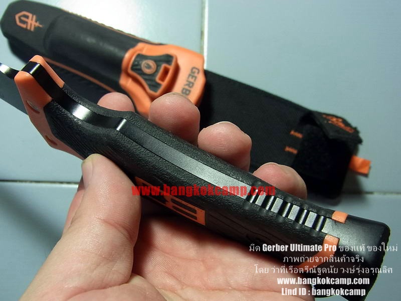 มีดเดินป่า/ยังชีพ Gerber Bear Grylls Ultimate Pro ใหม่ แท้ มีนกหวีดและที่จุดไฟ ของแท้ ของใหม่