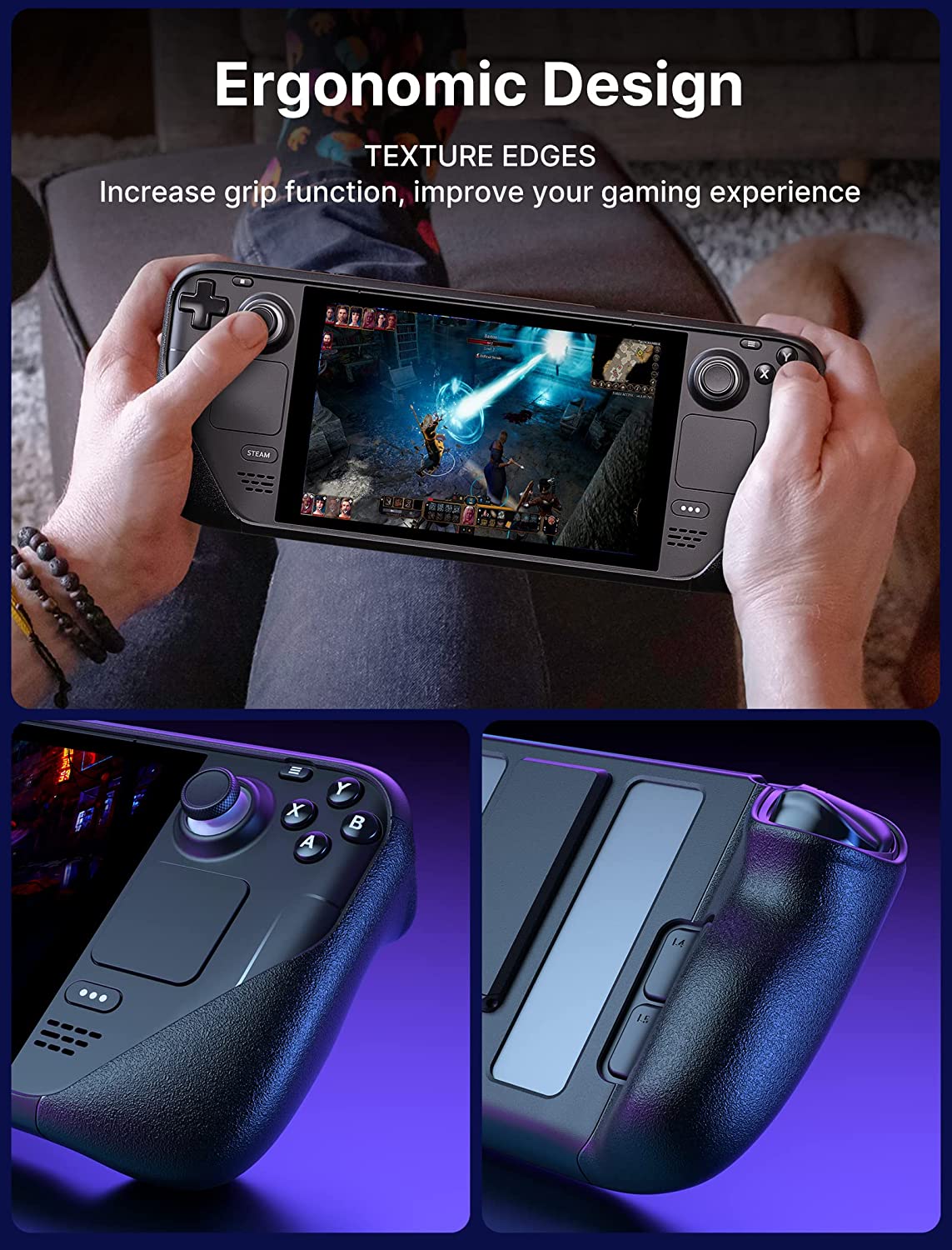 JSAUX Kickstand Case for Steam Deck PC0105