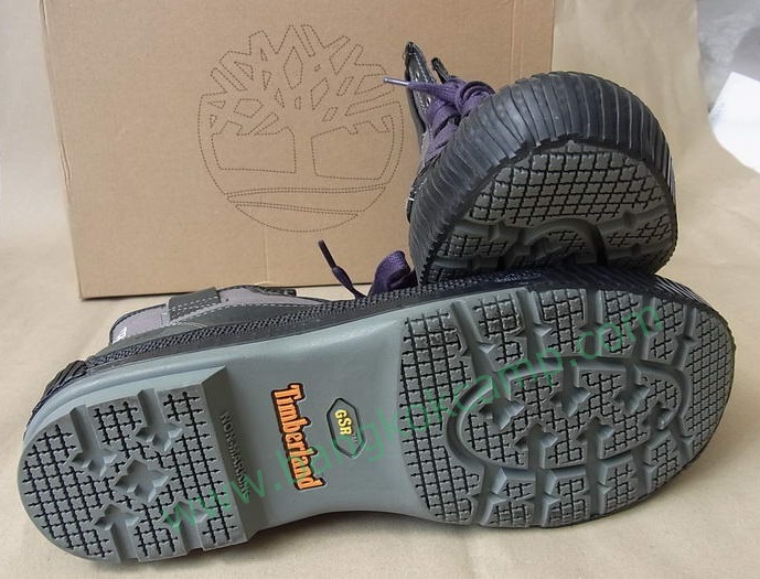 รองเท้า Timberland หุ้มข้อ ผ้าใบ สีเทา