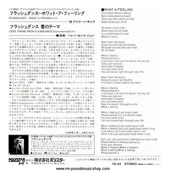 Irene Cara - Flashdance...What A Feeling