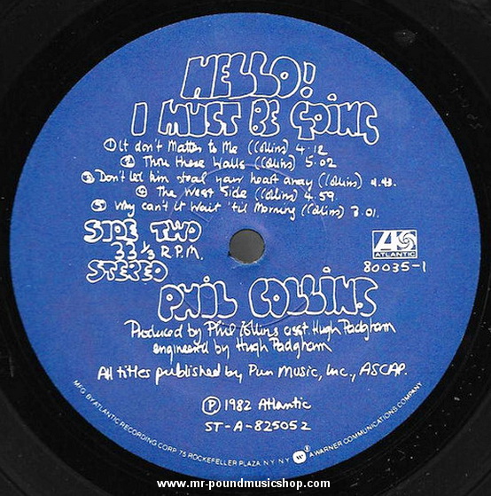 Phil Collins - Hello, I Must Be Going!