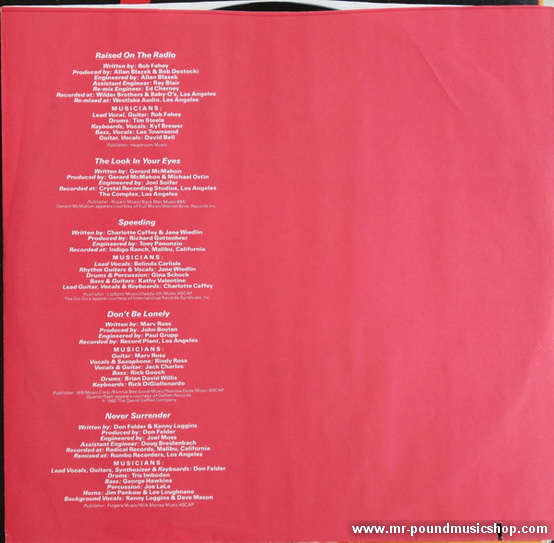 Various Artists - Fast Times At Ridgemont High • Music From The Motion Picture