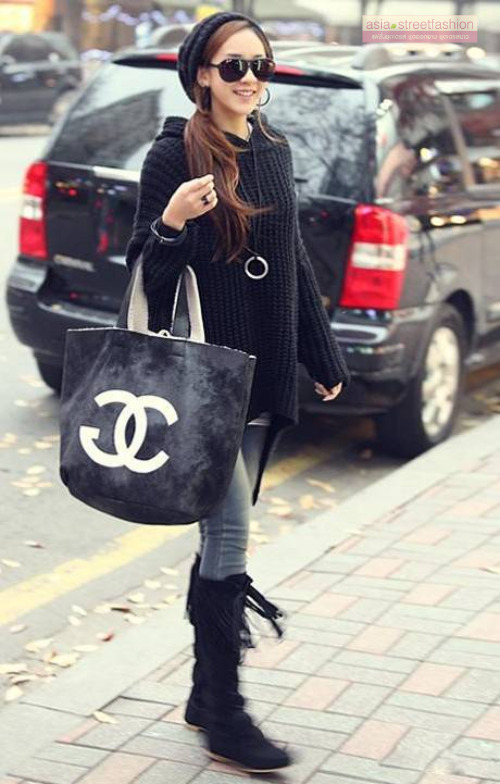 Sweater เสื้อไหมพรม ทรงสถักวยเนื้อดีอุ่น ยืดได้เยอะ สีดำพร้อมส่งจ้า สีดำ