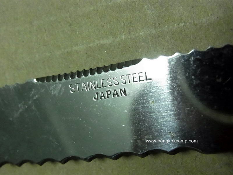 มีดญี่ปุ่นอเนกประสงค์ ใบมีด7.5นิ้ว STAINLESS STEEL Made in Japan ของใหม่เก่าเก็บ