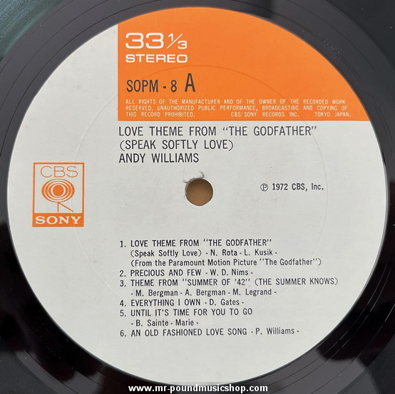 Andy Williams - Love Theme From "The Godfather"