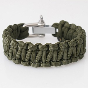 สายรัดข้อมือ PARACORD BRACELET ถักจากเชือก PARACORD550 รุ่นใหม่มี ห่วงสแตนเลส ปรับได้