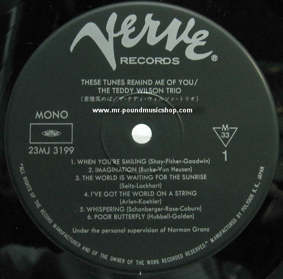 The Teddy Wilson Trio - These Tunes Remind Me Of You