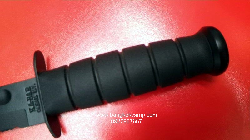มีด kabar 1211.. KA-BAR 1211 Full Size Fighting Knife 7" Black Plain Blade, Kraton G Handle