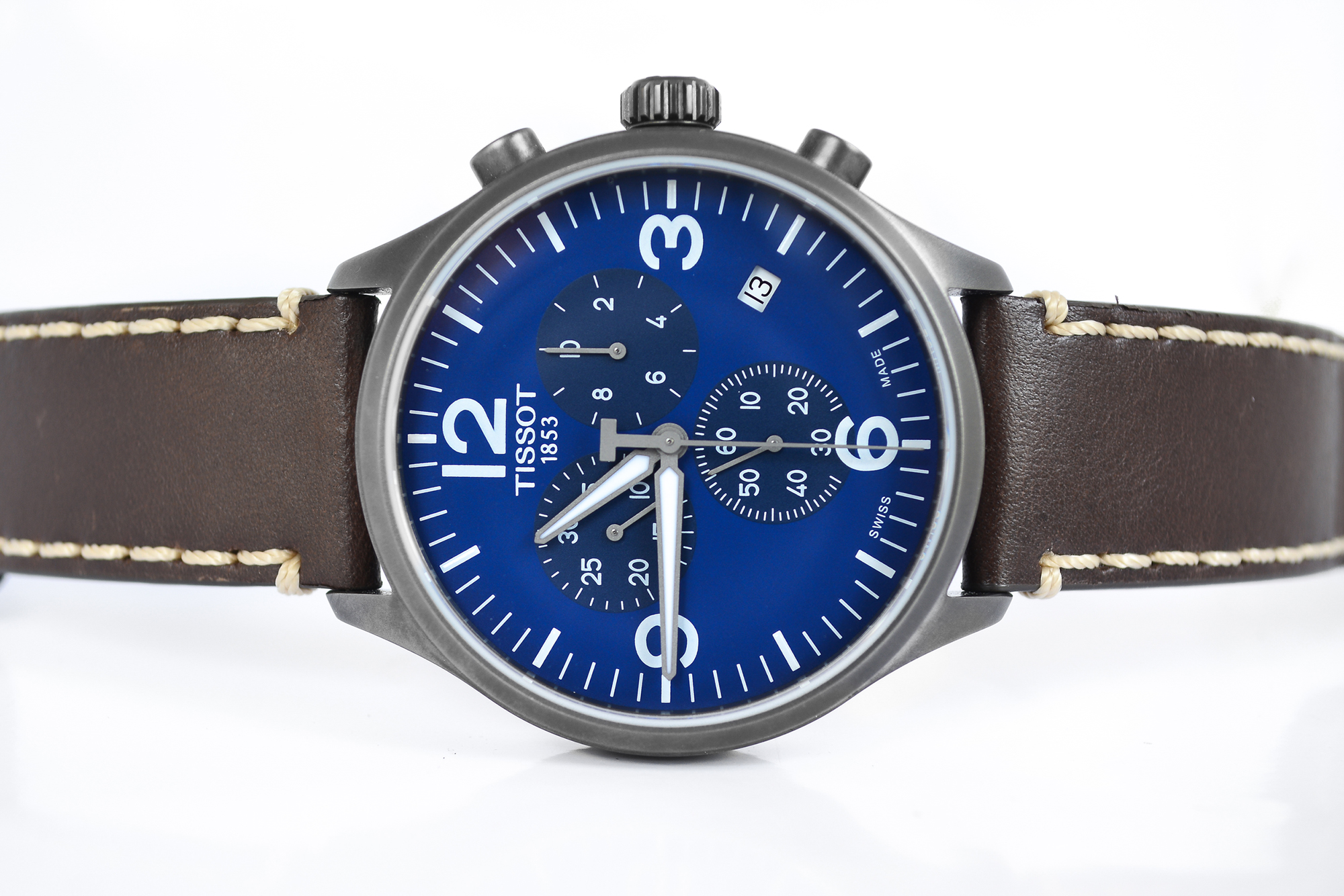Tissot Chrono XL Quartz จับเวลา หน้าน้ำเงิน สายหนัง รุ่นใหม่ (Sold)