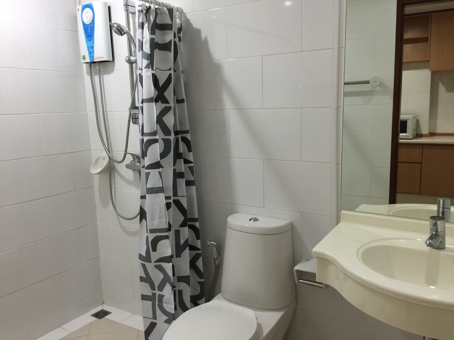 รหัสทรัพย์ 60440 ให้เช่าคอนโด พีจี 1 พระราม9 (PG 1 Rama 9) ห้องสตูดิโอ 1 ห้องน้ำ ตึกเอ (ฝั่งตึก 8 ชั้น) พื้นที่ 30 ตร.ม ทิศใต้ ราคาเช่า 10,000 / ต่อเดือน