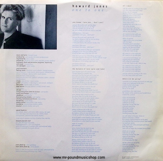 Howard Jones - One To One