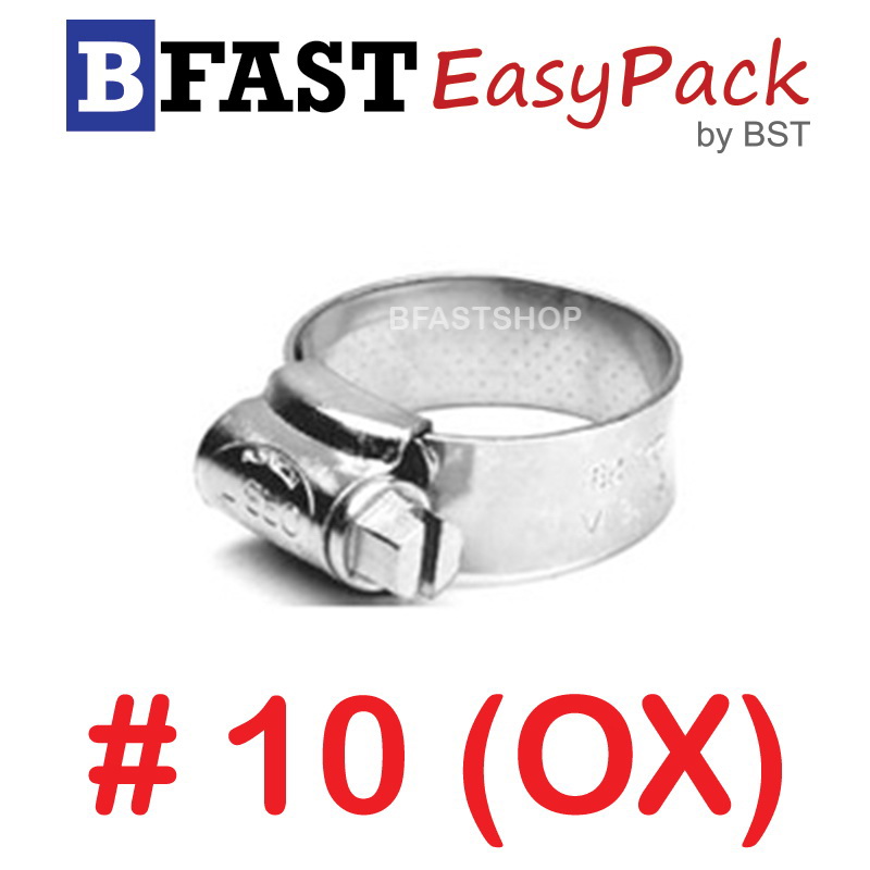 เหล็กรัดสแตนเลส SUS #10 (OX) (1 ตัว/ถุง)