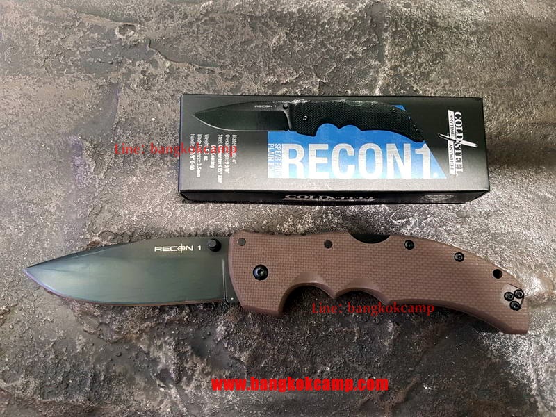 มีดพับ ColdSteel Recon1 Spear Point CTS-XHP Plain Edge