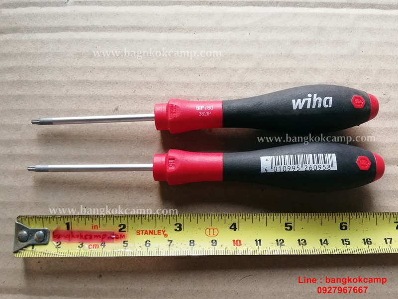 ไขควงดาวแฉก เยอรมัน Wiha .SoftFinish .. 8IPx60....(362IP)..Made in Germany...ใหม่ แท้ ใช้กับคีมเอนกประสงค์ Leatherman