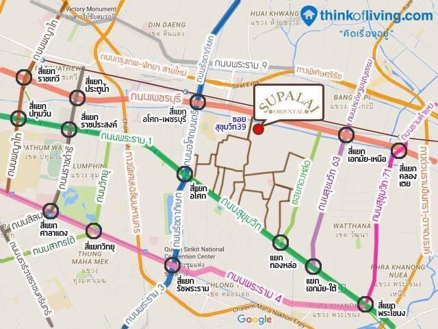 ให้เช่าราคาถูก คอนโด Supalai Oriental Sukhumvit 39 (ศุภาลัย โอเรียนทัล สุขุมวิท 39) ห้อง 1 ห้องนอน 1 ห้องน้ำ ขนาด 57 ตรม.