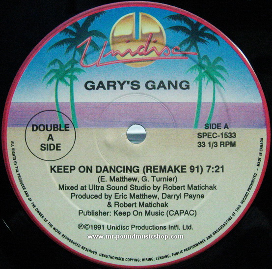 Gary's Gang / Indeep / Keep on Dancing / Last Night A DJ Saved My Life