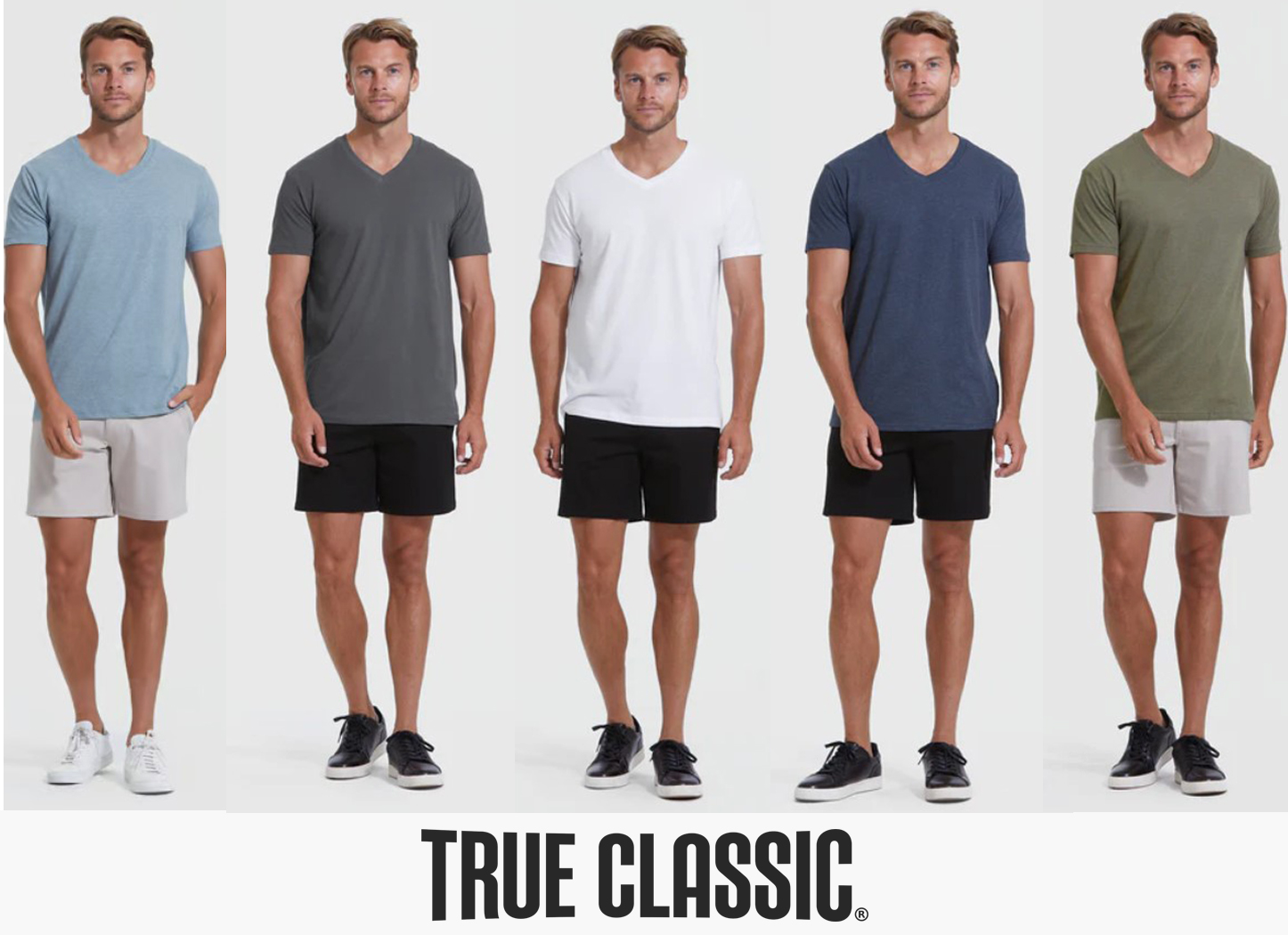 True Classic Premium V-Neck Short Sleeve T-Shirt