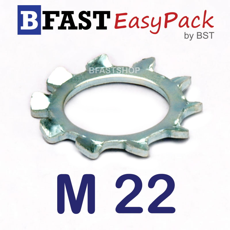 แหวนจักรนอก M22 ( 5 ตัว/ถุง)