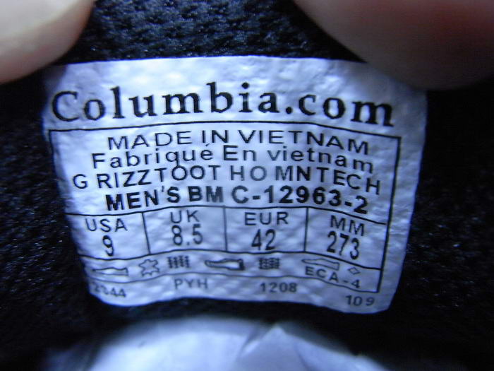 รองเท้า Columbia (C06น้ำตาล-ส้ม) Made in Vietnam ใหม่ แท้