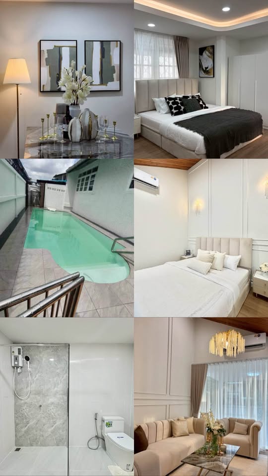🏡✨ ให้เช่าบ้านหรูพร้อมสระว่ายน้ำ ใจกลางรัชดา‼ เหมาะสำหรับครอบครัวและชาวต่างชาติ