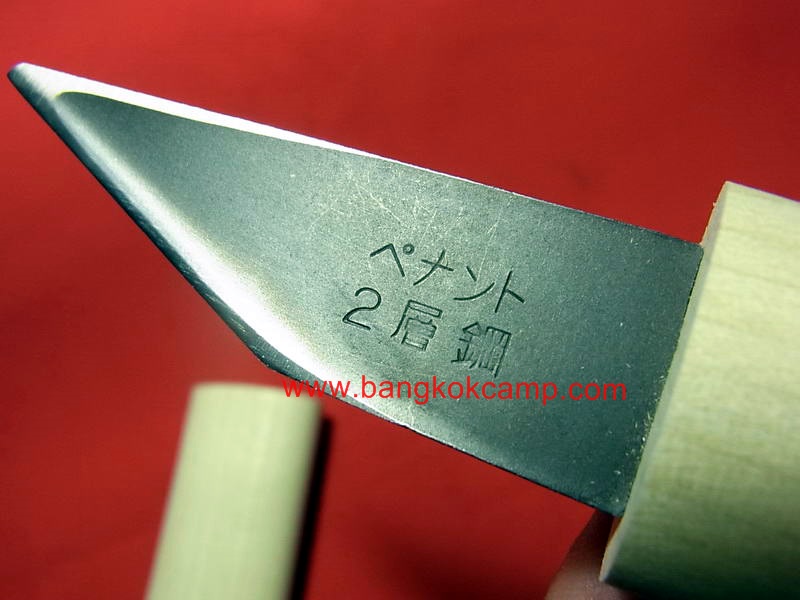 มีดคิริดาชิ (มีดญี่ปุ่น, มีดพกญี่ปุ่น) เหล็กคมมากๆ ด้าม+ฝักไม้ญี่ปุ่น Made in Japan ใหม่ แท้